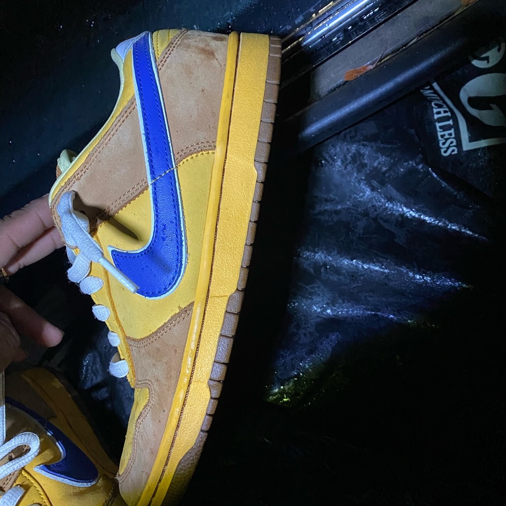 Yellow and Blue Men's Sneakers